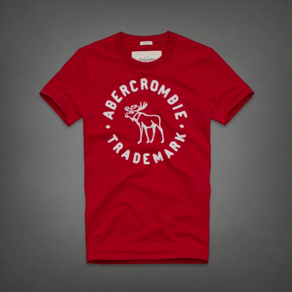 Abercrombie Fitch Hombres De Cuello Redondo Corto Remera AF5311